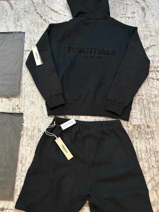 Essentials Other - Essentials Large new Black Hoodie and shorts set